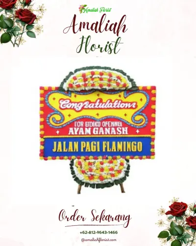 Bunga Papan Congratulation di Gandu Wetan